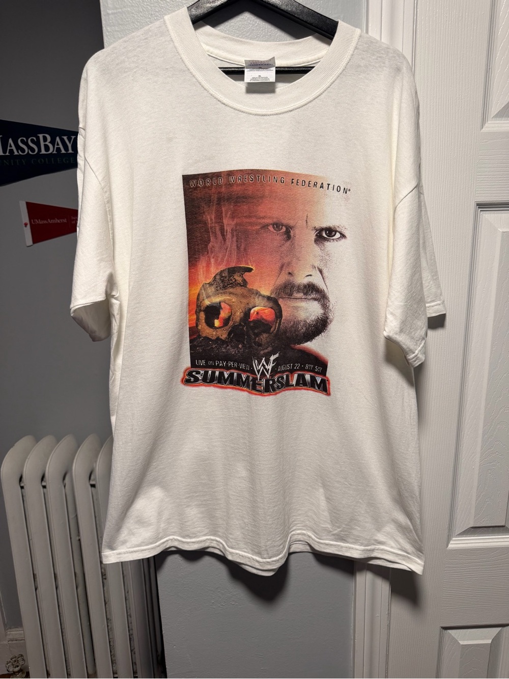 Vintage 1999 WWF Summer Slam Stone Cold Steve Austin Promo T Shirt Size Men’s XL